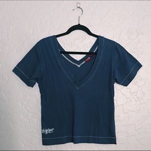 LEVI’S || Blue V-Neck T-shirt